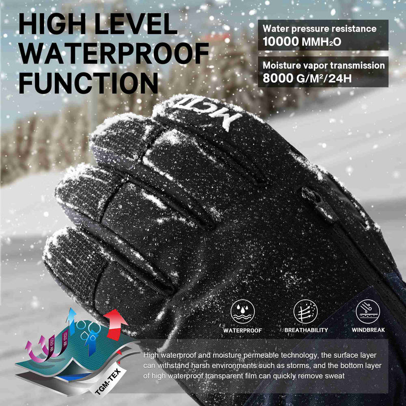 Load image into Gallery viewer, MCTi Snowboard Gloves Men&#39;s Waterproof Insulated Ski Gloves Winter with Abrasion Resistant Palm MCTi
