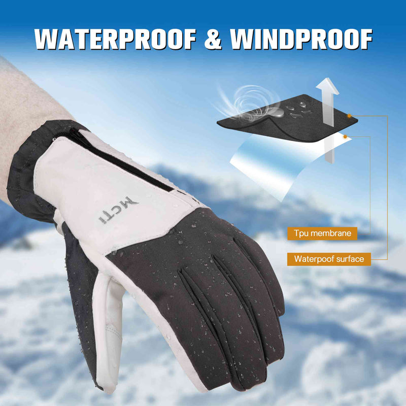 Load image into Gallery viewer, MCTi Winter Gloves Waterproof Warm for Cold Weather Touchscreen Zipper Gloves for Men Women MCTi
